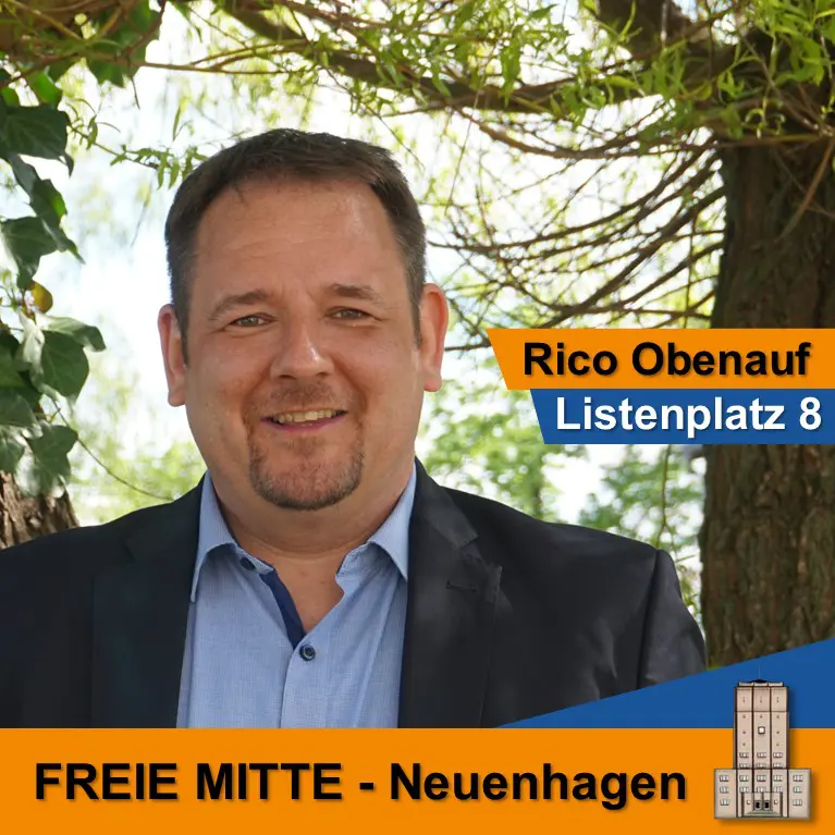 Rico Obenauf Listenplatz 8 FREIE MITTE Neuenhagen